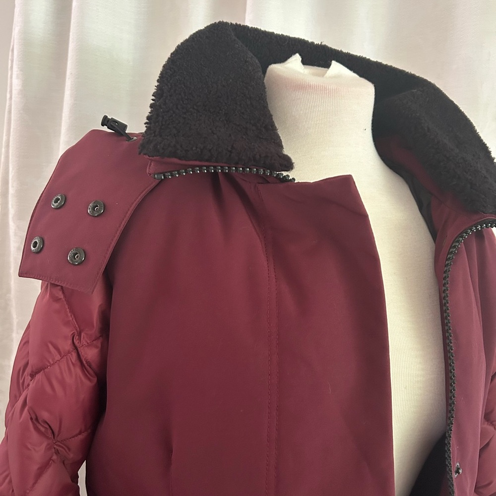 Canada Goose Red and Black Puffer Jacket